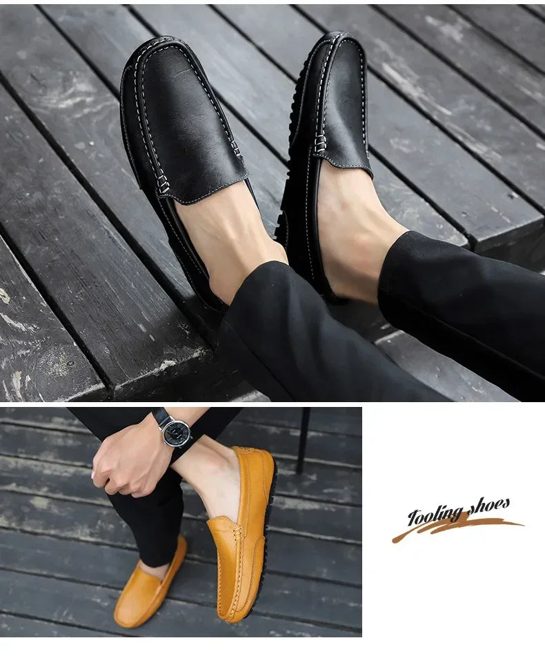 Mocassins Cuir Élégants